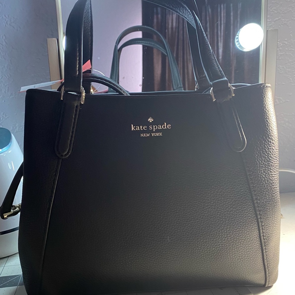 *NEW* Kate Spade black med satchel/crossbody bag